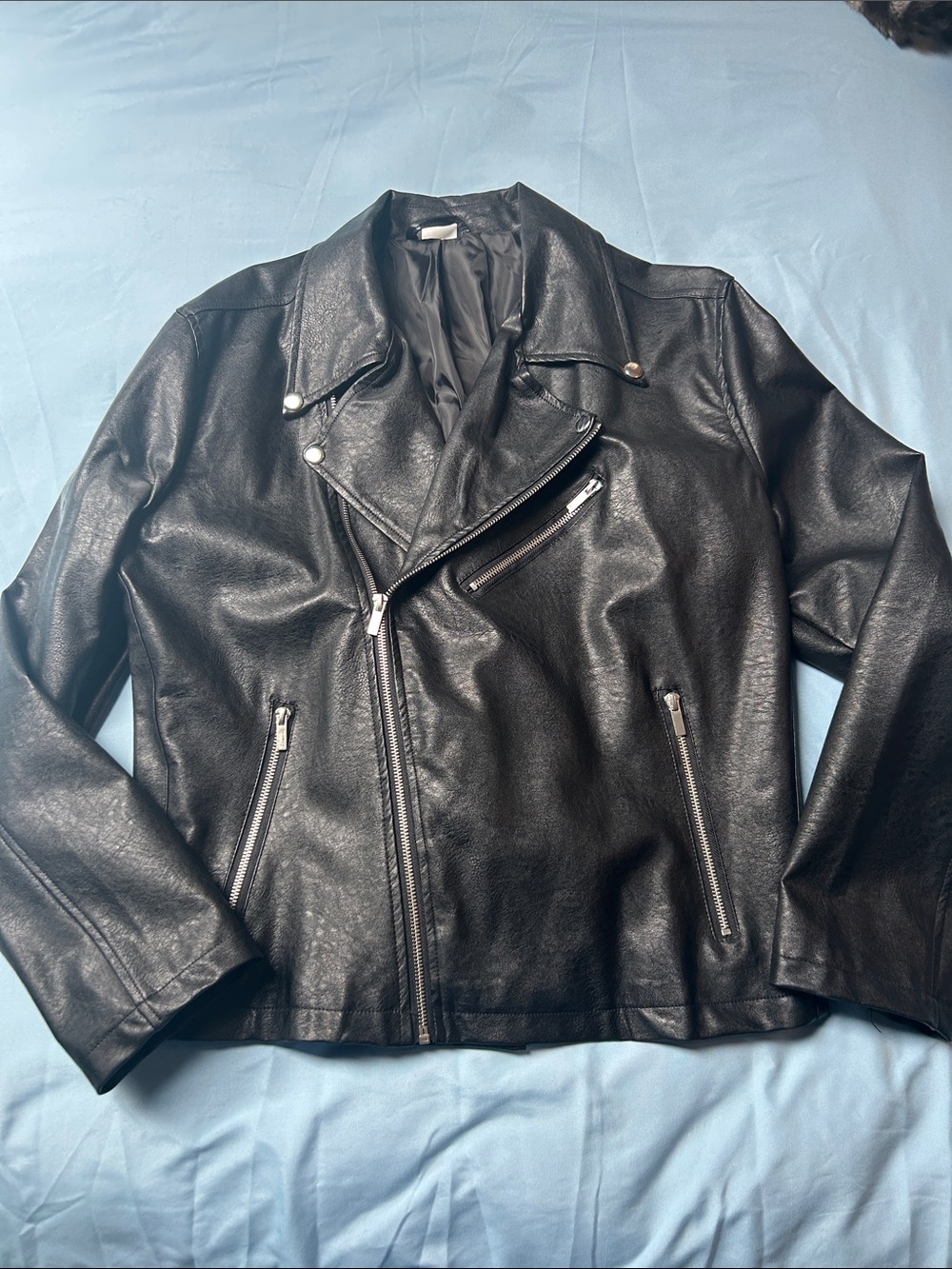 Spirit Halloween Black Faux Leather Jacket
